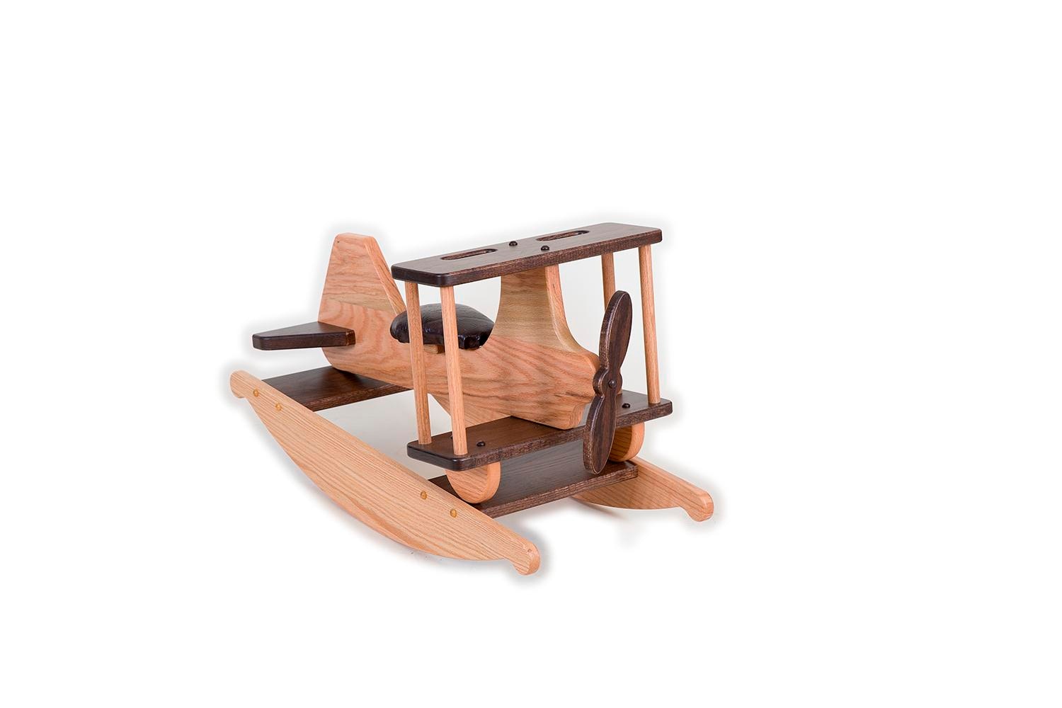 Wooden sales airplane rocker